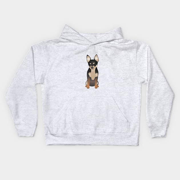 Chihuahua dog Kids Hoodie by Viktoria1703